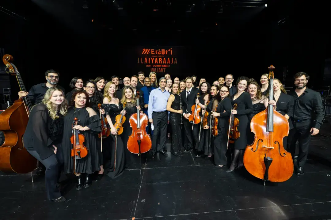 Concert production on stage
